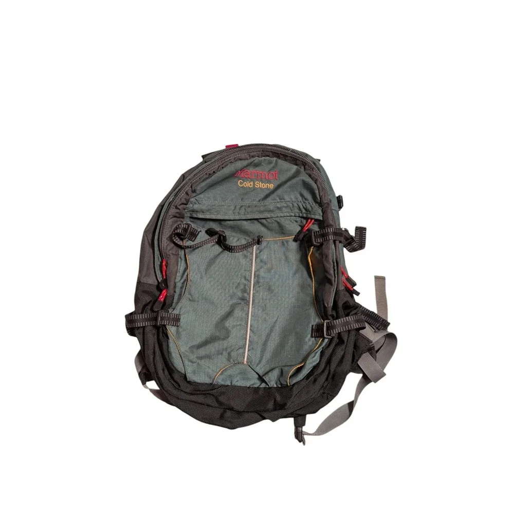 Marmot Cold Stone Backpack Dark Green Black Hiking Daypack Gorpcore Utility Bag